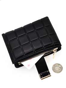 Cute & Sweet Soft College Style Handbag, Student Business Casual Women Wallet, Small Purse - Black - View 4