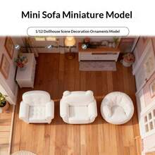 1:12 娃娃屋微缩家具模型，迷你客厅卧室沙发场景，浪漫情侣游戏，猫咪礼物，男女皆宜，圣诞节，玩具，恶魔，互动，派对游戏，生日/节日/完美礼物 - 彩色 - 查看 5