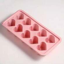 Silicone Ice Cube Tray Mold, Heart Shaped Ice Cube Mold, Silicone Ice Cube Tray For Freezing Water, Fruit, Cocktail, Whiskey - Pink - Multicolor - View 6