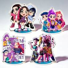 K-Pop Girl Group Merchandise, Chibi-Style Standee - Multicolor - View 1