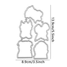 Animales que te observan - Troqueles de corte de metal, juego de sellos de goma transparente para manualidades de scrapbooking, estampado, troquelado, tarjetas de regalo, decoración del hogar y artesanía de papel - A - Ver 11