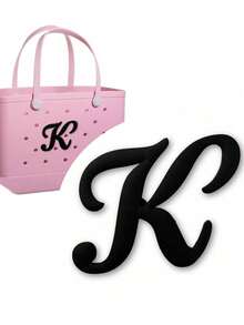 1pc EVA Hollow Letter Decorative Accessory Suitable For Beach Packaging Decoration, 26 English Letters - Black - View 8