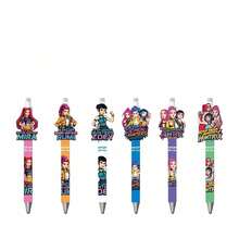 5pcs/10pcs K-Pop Girl Group Premium Gel Pens, Cute Cartoon Charm Pens, Fans Collection Stationery[Stochastic Style] - Multicolor - View 2