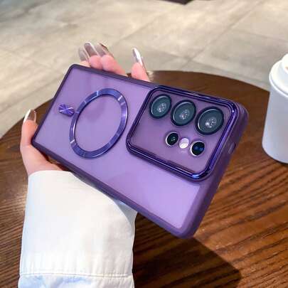 磁吸式半透明全覆盖镜头保护膜，防摔，高端纯色软壳，兼容、荣耀系列，国际版，非国内版