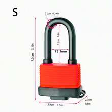 1pc Waterproof Padlock Cover, Outdoor Anti-Theft Lock For Shed, Truck, Balcony, Window - A - View 4