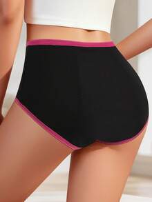 4-Piece Set Of Women's Mid-Waist Menstrual Panties, Prevents Side Leakage, Highly Absorbent And Breathable, Skin-Friendly And Soft - Nhiều màu - Xem 2