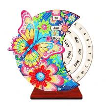 3D钻石艺术万年历套装 木质DIY手工钻石艺术日历 旋转钻石画日历 成人款 - 多色 - 查看 20