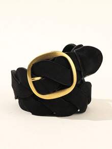 1 pieza Cinturón de mujer con hebilla de pasador, diseño minimalista de estilo coreano versátil, adecuado para abrigos, vaqueros - cinturón - Ver 6