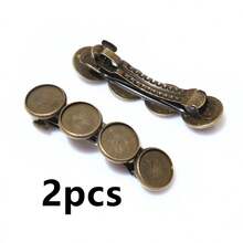 2pcs 12mm Inner Size 4/5 Cabochons Blank Base Tray Craft Hairpin Hair Clips Bezel DIY Jewelry Making Accessories Findings - Hairpin Base - View 17