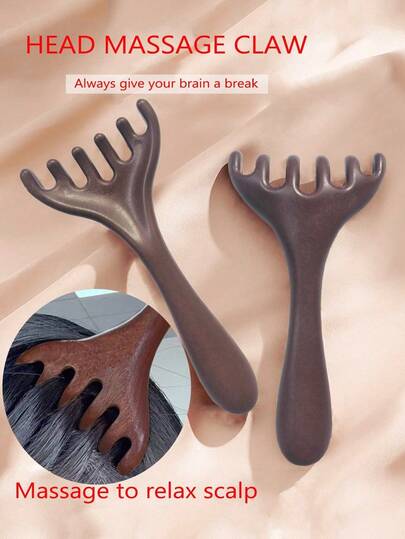 1 Piece / 2 Pieces Of Head Massage Comb, Neck Lifting And Relaxation Comb, Shoulder And Neck Massage Comb, Massage Therapy Comb. Suitable For Physical And Mental Care Through Massage To Relieve Stress And Emotions. Suitable For Travel, Outdoor Activities, Sports, Office, School, Hair Clips, Hair, Hair Accessories, School Supplies, Back-To-School Supplies, Travel Essentials, Home Essentials, Spa, Massage Tools, Massage, Massage Device, Spa.
