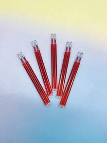 8支/10支装高温消失型布料记号笔，无残留高温褪色记号笔，采用热敏可擦墨水，常温下书写清晰稳定，遇高温即褪色，适用于服装制作、鞋履制作、缝纫、手工艺和美术绘画。 - 高溫消失筆芯 - 查看 13