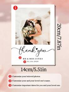 Customized Valentine's Day Photo Greeting Card, Personalized Heart-Shaped Puzzle Card With Envelope, Personalized Valentine's Day Card, Romantic Gift For Partner, Couple's Gift, Anniversary Card - Multicolor - View 4