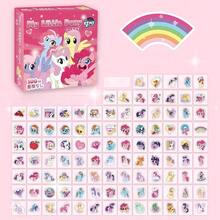 MY LITTLE PONY 100张/套创意贴纸，适合青少年和成人作为DIY派对礼物，可用于水瓶、手机壳、电脑、笔记本电脑、滑板、自行车、派对用品、DIY手工材料、多包装贴纸、粉丝周边产品、色彩缤纷的设计、奇幻主题 - 彩色 - 查看 2