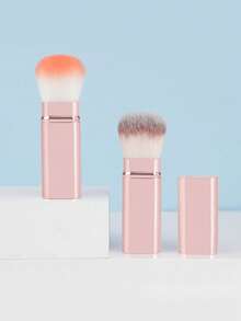 1支专业圆形伸缩化妆刷，适用于腮红、粉底、散粉，采用合成纤维制成 - 彩色 - 查看 11
