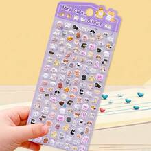 1pc DIY Creative Decorative Children Reward Stickers, 3D Bear Sweet Cute Foam Stickers, Phone Water Cup Animal Diary Planner Decoration Stickers - Multicolor - View 9
