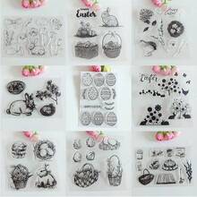 Easter Bunny, Eggs, Bird Nest Transparent Stamps, Scrapbooking & Card Making DIY Decorative Materials, Basket, Tulips, Handmade Card Decorations - Easter - View 12
