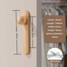 北欧木质橱柜把手 衣柜鞋架旋钮 家具把手五金件 梳妆台拉手 厨房把手 - WD044 - 查看 13