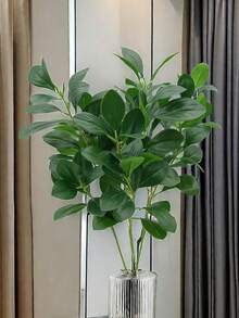 1/2/3/4pcs 27.6 Inch Artificial Eucalyptus Leaves, Faux Eucalyptus Branches For DIY Floral Wall, Scene Decoration, Living Room Bedroom Vase Flower Arrangement, Wedding, Party, Tabletop Decor. Suitable For Autumn/Winter Decor, Home, Kitchen, Wedding, Dining Table, Centerpiece, Office, Garden, Outdoor Decoration. - Green - View 6