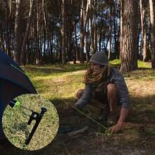 3pcs Outdoor Tent Stakes, Tent And Canopy Anchors, Steel Pegs, Guy Rope Nails, Easy To Install Tent Fixing Hardware, Lightweight And Portable, Durable Structure Suitable For Outdoor, Camping, Construction, Tent, Canopy, Garden, Rocky Area, Snow Field - Multicolor - View 7