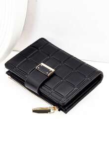 Cute & Sweet Soft College Style Handbag, Student Business Casual Women Wallet, Small Purse - Black - View 7