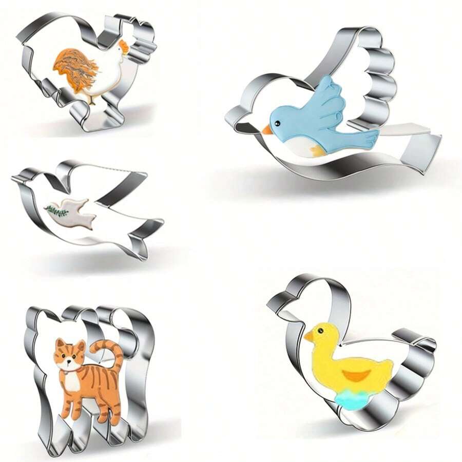 Stainless Steel Animal Cookie Cutter Mold, Cake Mold DIY Baking Tool, Icing Bun Cutter - View 1