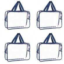 4pcs Large Toy Storage Bags, Transparent PVC Toy Organizer Boxes With Zipper, Reusable Travel Kids Storage Bags For Board Games, Building Blocks And Puzzles, Colorful - Multicolor - View 27