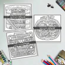 (Edición de lujo mejorada, papel grueso, 20.5 * 20.5cm) "Páginas para colorear del mundo oculto: 24 páginas de relajación", adecuado para parejas y familias, adecuado para fiestas, San Valentín, cumpleaños y otras festividades. Suministros de pintura y estudio, libros, libros para colorear, suministros de estudio, escuela, Navidad, Halloween, cumpleaños, regalos de vuelta a la escuela, libros para colorear, suministros de arte - Una pieza - Ver 5