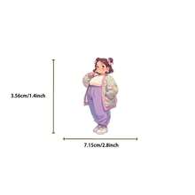 50PCS Cute Little Girl Graffiti Stickers DIY Phone Guitar Laptop Notebook Suitcase Cup Waterproof Sticker - 1 Set - View 6