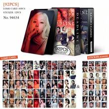 92 piezas Mini Nuevo Álbum "DEADLINE" LISA JENNIE JISOO Rosé Tarjeta Fotográfica, Pegatina, Tarjeta LOMO Colección Set, Artículos de Fans Temáticos, Hecho Especialmente para que BLINK Coleccione Momentos Impresionantes de los 4 Miembros! - Multicolor - Ver 11