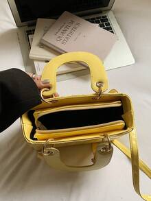 Dedoo 2025新款时尚奢华女士手提包，钻石刺绣托特包，单肩斜挎包，适合春夏旅行、校园生活、日常通勤、圣诞礼物、派对、婚礼等场合。 - 黃色 - 查看 10