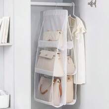 Foldable Hanging Purse Organizer & Pocket Storage Holder - Space-Saving Rack For Handbags, Wallets, Closets And Cabinets, Convenient For Storage And Organization - View 12