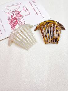 Acetate French Retro U-Shaped Hair Clip Bun Maker, Modern Minimalist 7-Inch Hair Accessory, Versatile Hair Styling Tool - Multicolor - View 6