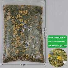 30g Polvo de hierba de simulación de modelo de caja de arena, gránulos de piedra, materiales de construcción hechos a mano DIY para vegetación, micropaísaje, césped - Como foto - Ver 14