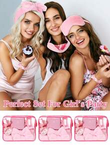 8/3件/1套伴娘水疗派对礼品套装，新娘派对拍照道具，新娘婚前水疗套装，单身派对水疗礼品，婚礼仪式装饰，宾客签到区礼品，婚礼互动活动奖品，结婚周年纪念礼物 - 查看 3