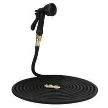 Bộ 1 ống dẫn nước tưới vườn chịu lực cao, có thể giãn nở, dài 50ft/75ft/100ft, kèm vòi phun, ống mềm chịu áp lực cao, phụ kiện dụng cụ làm vườn. - Tiêu chuẩn Châu Âu - Xem 15