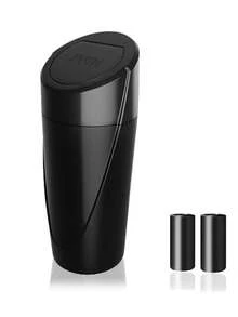 3/4/5/6pcs Leak-Proof Mini Car Trash Can With Lid, Cup Holder Design Car Trash Can, Comes With Multiple Trash Bag Rolls, Multi-Functional Storage Bin Suitable For Car, Home And Office - Style a - View 21