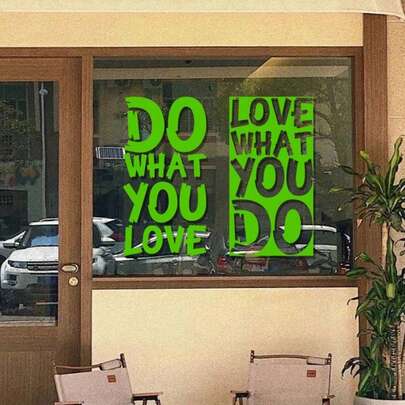 Minimalist Nordic Style English Letter Wall Sticker, Living Room Sofa Bedroom TV Background Wall Decor Mural Decal