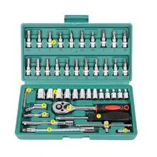 Automotive Repair Tool Kit, Wrench Tool Set, Ratchet Wrench Set, Household Hardware Repair Tools, Durable Metal Home Tools Combo, Designed For Mechanics And Enthusiasts, Providing Comprehensive Repair Tools - Multicolor - View 16