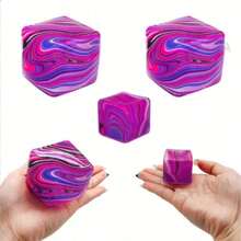 1pc - 2025 New Nee-Doh Swirl Ice Cube Malt Candy Stress Relief Ice Cube Cube - Birthday Gift - Christmas Gift - Perfect Gift - Gift - Collection Display - Hobby Collection - Squeeze - Multicolor - View 8