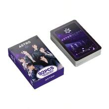 92 piezas Tarjetas conmemorativas de fotos de ASTRO, pegatinas de celebridades, tarjetas LOMO de doble cara de 3 pulgadas, tarjetas de regalo - Multicolor - Ver 5