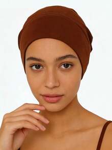 Women's Soft Stretchy Headband, Premium Modal Knit Undercap, Solid Color Headwrap, Comfortable All Day Wear - Multicolor - View 5
