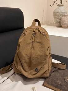 Mochila ligera y resistente al agua de nailon, mochila grande de viaje y senderismo para uso unisex, bolso bandolera multifunción de gran capacidad - Multicolor - Ver 14