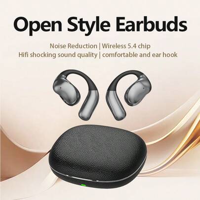 Auriculares con gancho para la oreja OWS talla grande recientes de 2026, uso estable, larga duración de la batería, emparejamiento rápido, auriculares inalámbricos para ejercicio al aire libre/ciclismo/correr para música