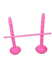 1 Set Inflatable High Jump Bar, Outdoor Sports Hurdle, Adjustable Height Inflatable High Jump Bar, Beach Party Fun Gathering Game Props - View 12