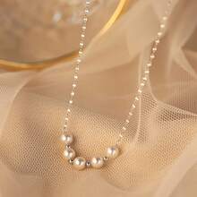 High-Quality Stainless Steel Necklace, Anti-Fading, Simple And Elegant, Suitable For Daily Wear Or Parties, A Fashionable Women's Necklace, Jewelry Accessory, And An Exquisite Gift For Women. - Bạc - Xem 7
