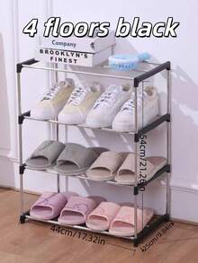 1pc 3/4//5-Tier Stackable Small Shoe Rack, Entryway, Hallway And Closet Space Saving Shoe Shelf Storage And Organization - Multicolor - View 15
