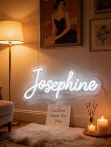 Enseigne au néon personnalisée, enseigne au néon, enseigne au néon avec nom, cadeaux personnalisés pour lui et elle, enseigne au néon à LED, décoration murale, enseigne personnalisée, décoration de la maison, mariage, fournitures de fête, décorations de fête, salon - Multicolore - Voir 6