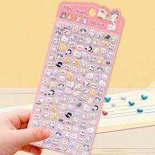 1pc DIY Creative Decorative Children Reward Stickers, 3D Bear Sweet Cute Foam Stickers, Phone Water Cup Animal Diary Planner Decoration Stickers - Multicolor - View 13
