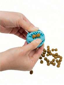 1pc Anti-Bite Dog Treat Ball Dispenser - Interactive Feeding Toy To Relieve Boredom, Suitable For Puppy Teething And Brain Training, Great For Dog Lovers - Multicolor - View 3