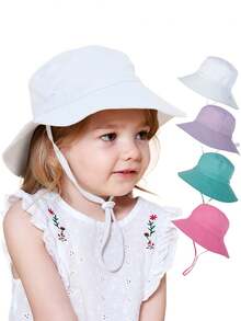 New Kids Bucket Hat, European And American Style Sun Hat, Breathable Quick-Dry Beach Hat For Boys And Girls, Adjustable Children's Bucket Hat - Hat - View 10